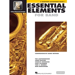 Essential Elements for Band - Eb Baritone Saxophone Book 1 with EEi Bari Sax